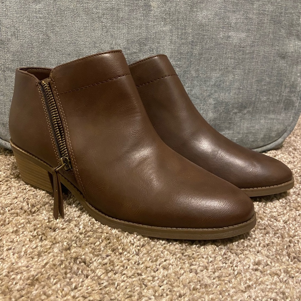Brown booties